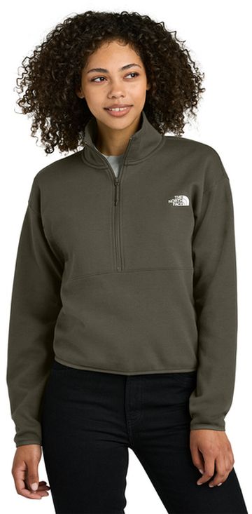 The North Face Women's 72/28 cotton/polyester Double Jersey Knit 1/2-Zip Fleece